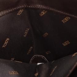Pre Owned Tod's Navy Striped Wallet