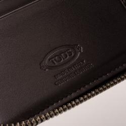 Pre Owned Tod's Navy Striped Wallet