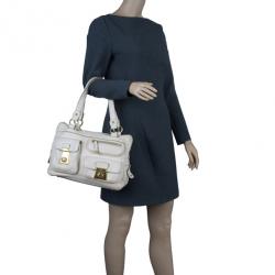 Pre Owned Tod's Cream Tracolla Media Tote