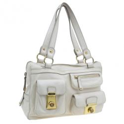 Pre Owned Tod's Cream Tracolla Media Tote