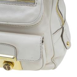 Pre Owned Tod's Cream Tracolla Media Tote