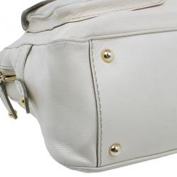 Pre Owned Tod's Cream Tracolla Media Tote
