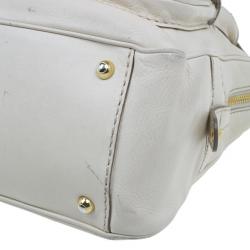 Pre Owned Tod's Cream Tracolla Media Tote