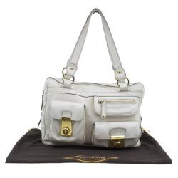 Pre Owned Tod's Cream Tracolla Media Tote