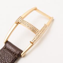 Tod's Brown Leather T Buckle Belt