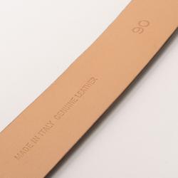 Tod's Brown Leather T Buckle Belt