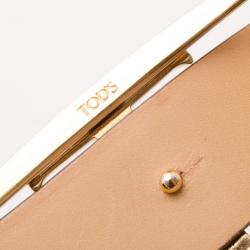 Tod's Brown Leather T Buckle Belt