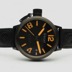 U-Boat Black FlightDeck SS Mens Wristwatch 50 MM