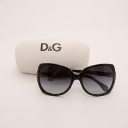 Pre Owned D&amp;G Black Oversized Sunglasses 3036
