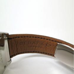 مملوكة مسبقًا Bedat & Co No.3 Wristwatch SS Leather Black Silver Mens