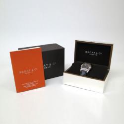 مملوكة مسبقًا Bedat & Co No.3 Wristwatch SS Leather Black Silver Mens