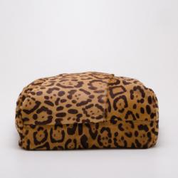 مملوكة مسبقًا Valentino Calf Hair Leopard Bow Tote