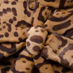 مملوكة مسبقًا Valentino Calf Hair Leopard Bow Tote
