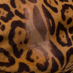 مملوكة مسبقًا Valentino Calf Hair Leopard Bow Tote
