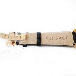 Versace Charcter GP Leather Black Mens Wristwatch