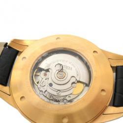 Versace Charcter GP Leather Black Mens Wristwatch