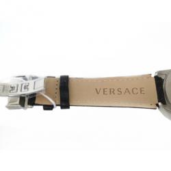 Versace Charcter SS Leather White Mens Wristwatch