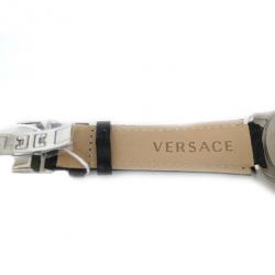 Versace Charcter SS Leather White Mens Wristwatch