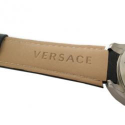 Versace Charcter SS Leather White Mens Wristwatch