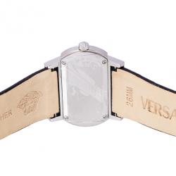 Pre Owned Versace Mother of Pearl Stainless Steel PS91990 Men's Wristwatch 40MM