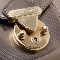 Pre Owned Versace Metallic New Madonna Boston Bag 
