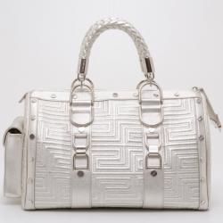 Pre Owned Versace Quilted Snap Out of It Satchel 
