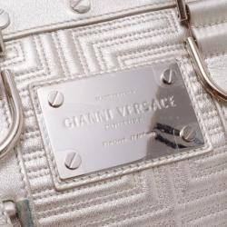 Pre Owned Versace Quilted Snap Out of It Satchel 
