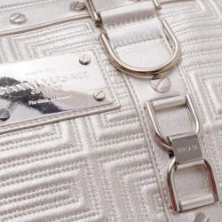 Pre Owned Versace Quilted Snap Out of It Satchel 