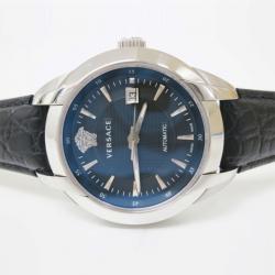 Versace Character SS Leather Mens Wristwatch 42 MM