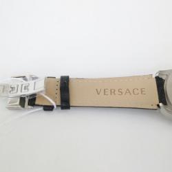 Versace Character SS Leather Mens Wristwatch 42 MM