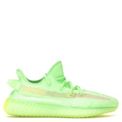 Pre Owned Adidas Yeezy 350 V2 Glow in the Dark (GID) Sneakers Size 46