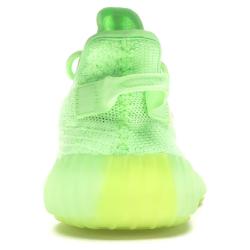 Pre Owned Adidas Yeezy 350 V2 Glow in the Dark (GID) Sneakers Size 46