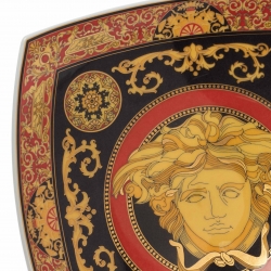 Pre Owned Rosenthal Meets Versace Medusa Square Dish