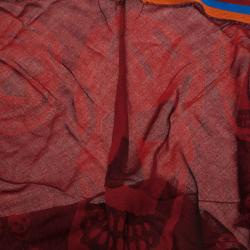 مملوكة مسبقًا وشاح كوفيه أليكساندر مكوين مودال كشمير أحمر بجمجمة مثلثة للجنسين