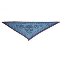 مملوكة مسبقًا وشاح كوفيه أليكساندر مكوين مودال كشمير رمادي بجمجمة مثلثة للجنسين