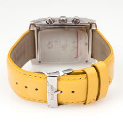 Pre Owned AquaMarin Diamond Mother of Pearl SS Leather Chronograph Unisex Wristwatch 38 MM