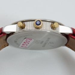 Pre Owned Baume & Mercier Two Toned Dial Chrono Unisex Wristwatch