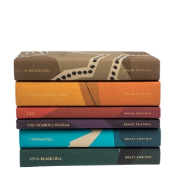 Pre Owned Burberry Multicolor Limited Edition 124/280 "Book Covers & Bruce Chatwin" Set of 6 Books