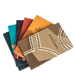 Pre Owned Burberry Multicolor Limited Edition 124/280 "Book Covers & Bruce Chatwin" Set of 6 Books