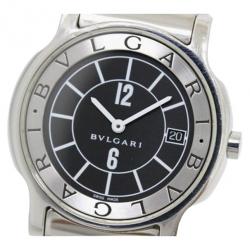 Pre Owned Bvlgari Solotempo Stainless Steel Unisex Wristwatch 35MM