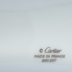 Pre Owned Cartier White/Silver Porcelain Ballon Bleu Watch Ashtray