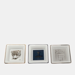 Cartier Porcelain Mini Trinket Tray Set of 3