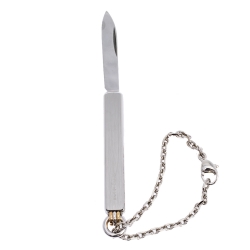 Cartier Silver Tone Pocket Knife