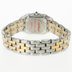 مملوكة مسبقًا Cartier Tank Stainless Steel 18 K Yellow Gold Unisex Wristwatch 27 MM