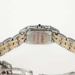 مملوكة مسبقًا Cartier Tank Stainless Steel 18 K Yellow Gold Unisex Wristwatch 27 MM