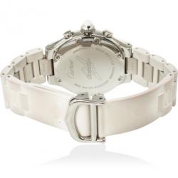 Pre Owned Cartier SS Rubber Chronograph Unisex Wristwatch