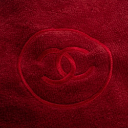 Pre Owned Chanel Beauté Cotton 3 Pc Hand Towel Set