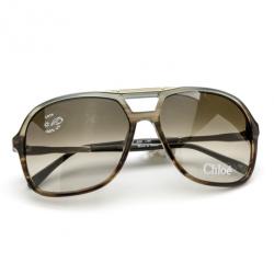 Chloe Grey Aviator Style Unisex Sunglasses