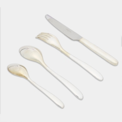Christofle Mood Silver-plated and Gold Tone Flatware Set of 24 Pieces  