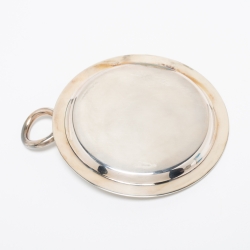 Christofle Vertigo Silver Plated Metal Wine Coaster